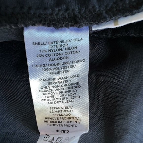 LOFT | NWOT NAVY BLUE SHEATH DRESS SCALLOPED EYELASH LACE LINED | SIZE 0 - Picture 9 of 11